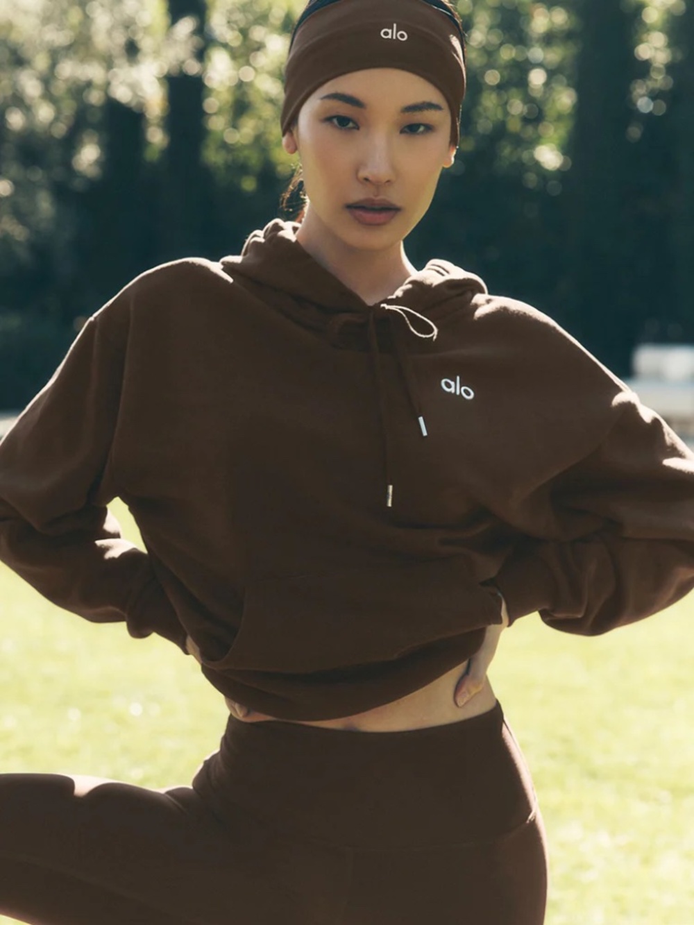 Alo Accolade Hoodie Espresso